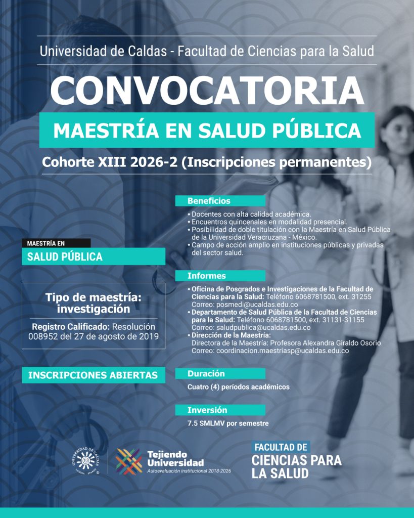 Maestría en Salud Pública Inscripciones 2026